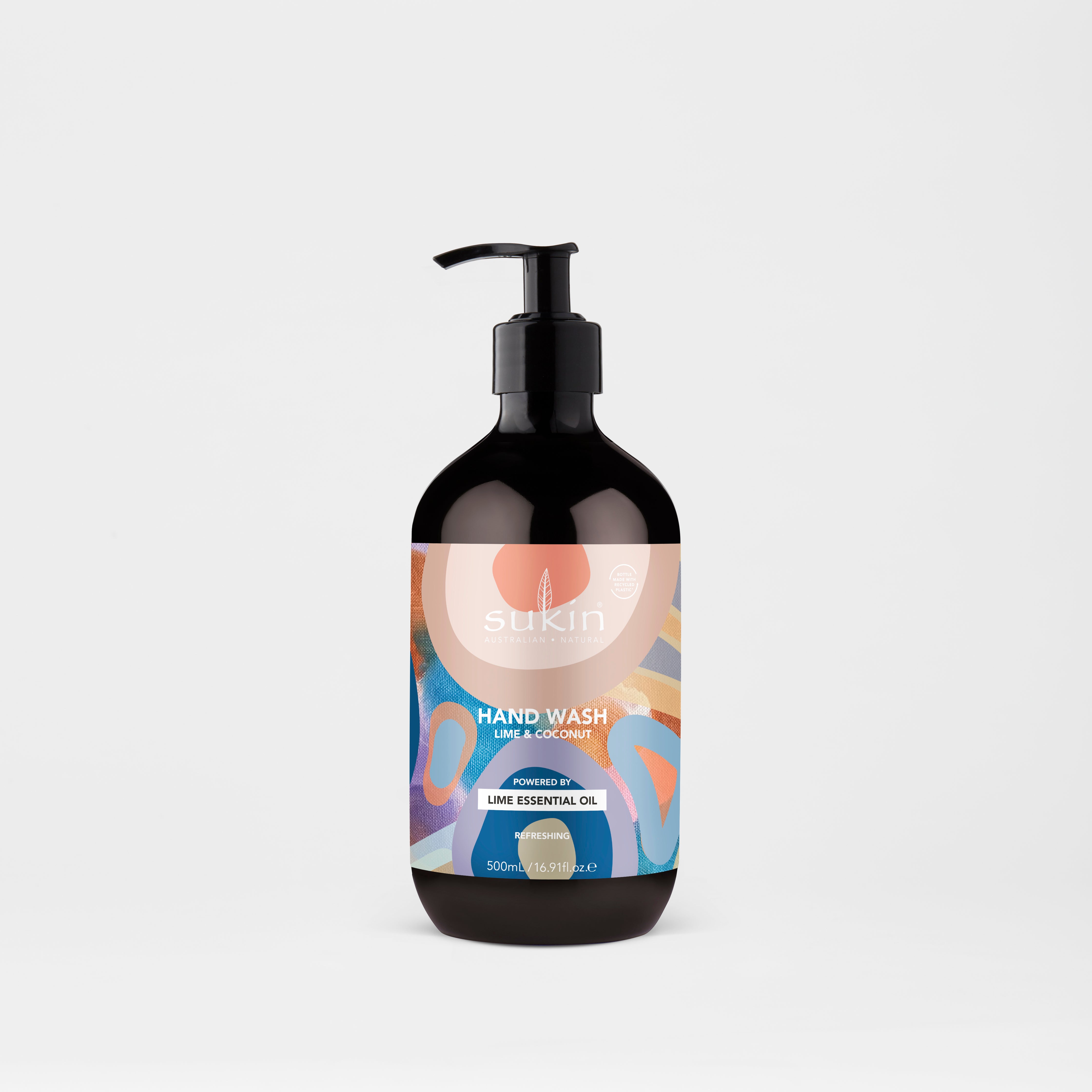 SUKIN ART SERIES OCEAN FLOW HAND WASH LIME &amp; COCONUT 500mL