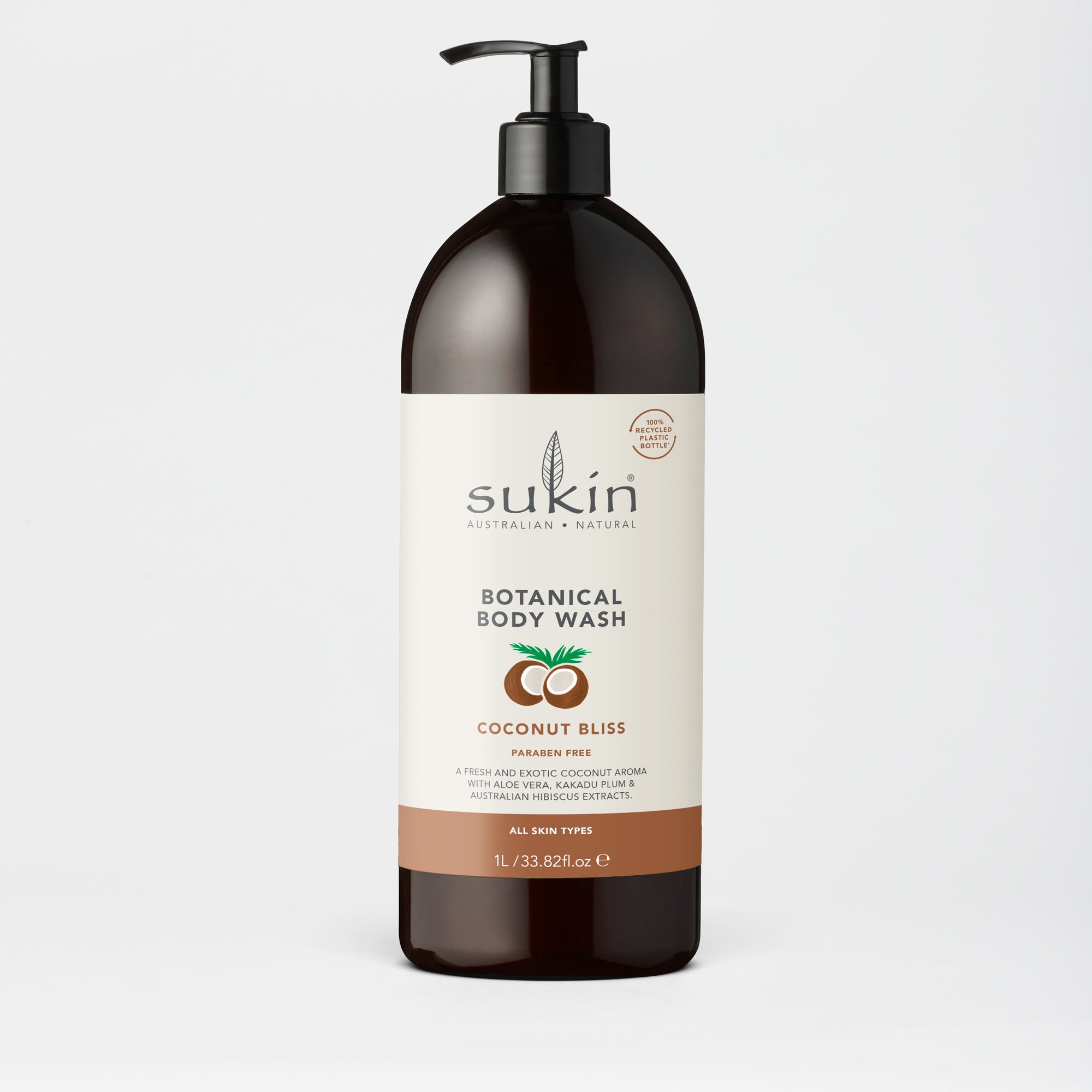 SUKIN BOTANICAL BODY WASH | COCONUT BLISS | 1L