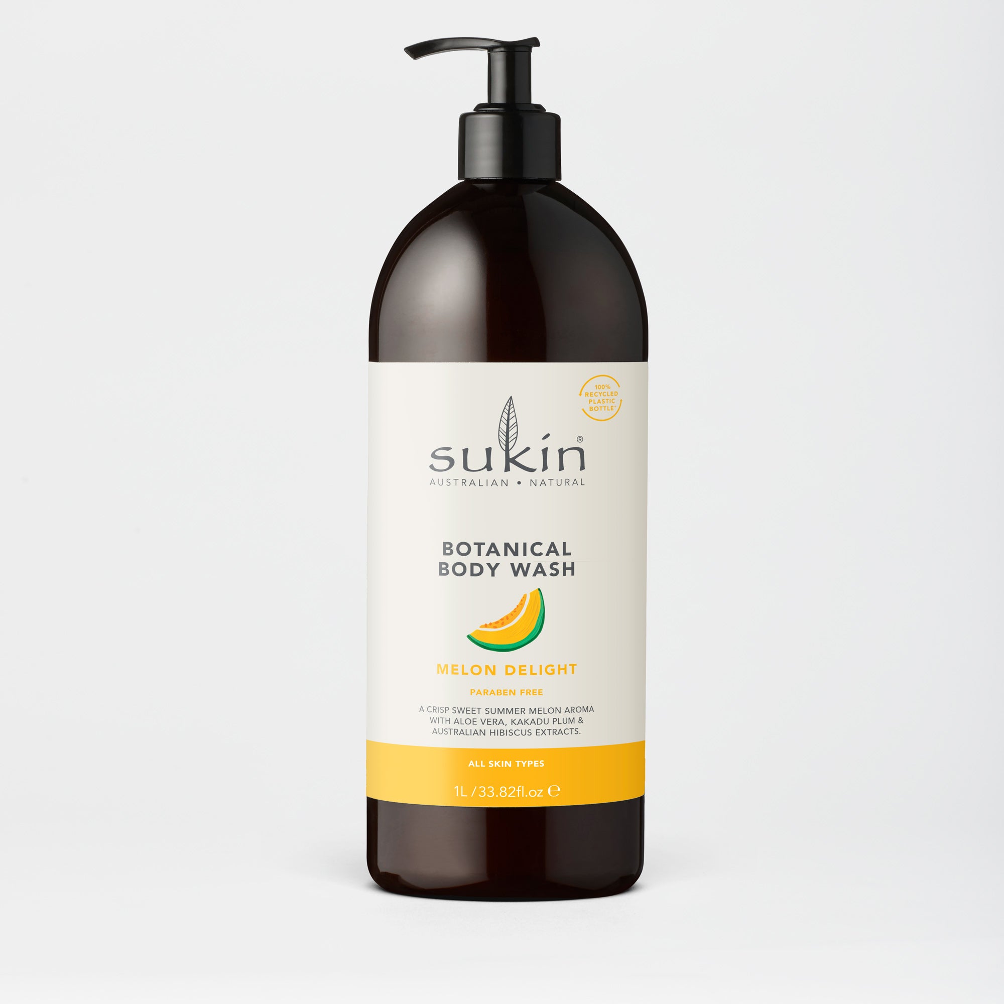 SUKIN BOTANICAL BODY WASH | MELON DELIGHT | 1L