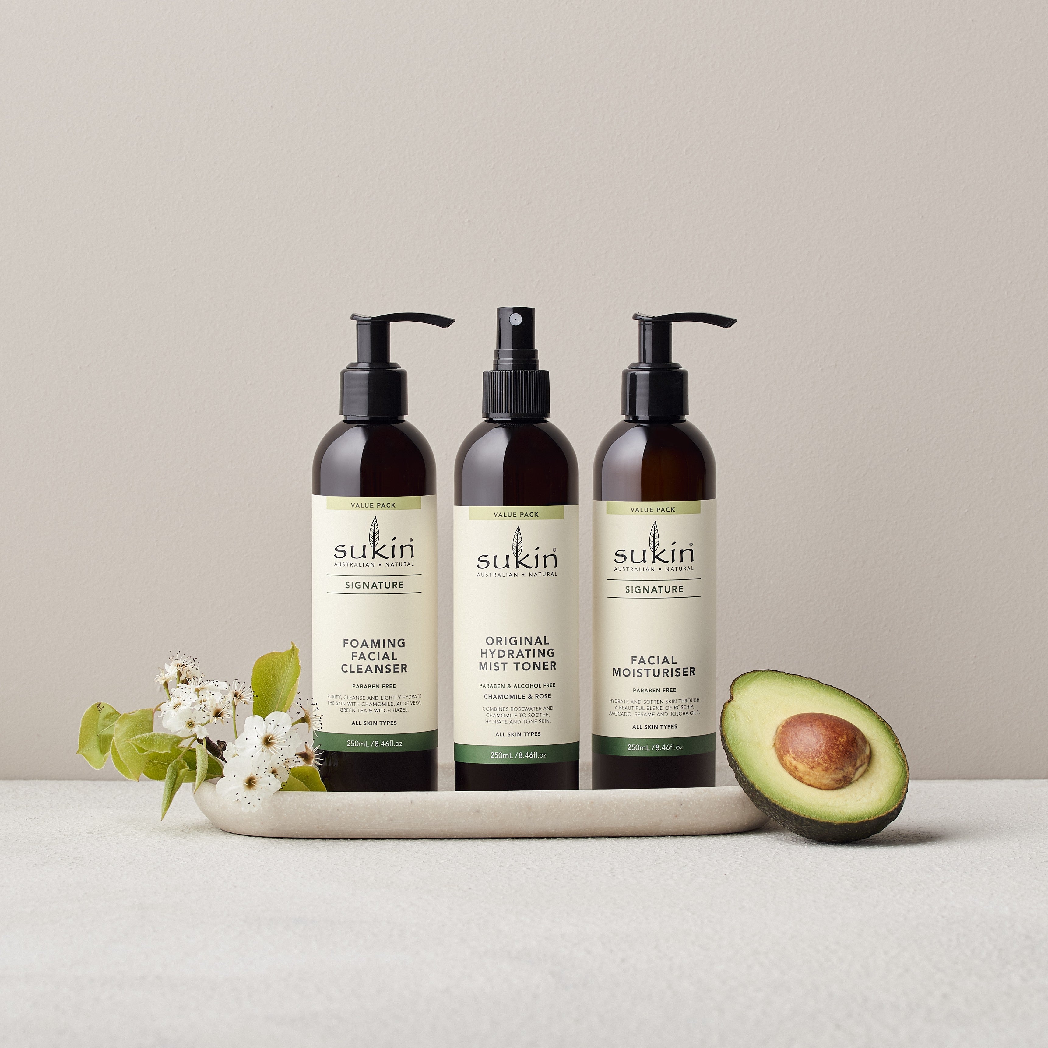 FACIAL MOISTURISER PUMP | SIGNATURE | 250mL