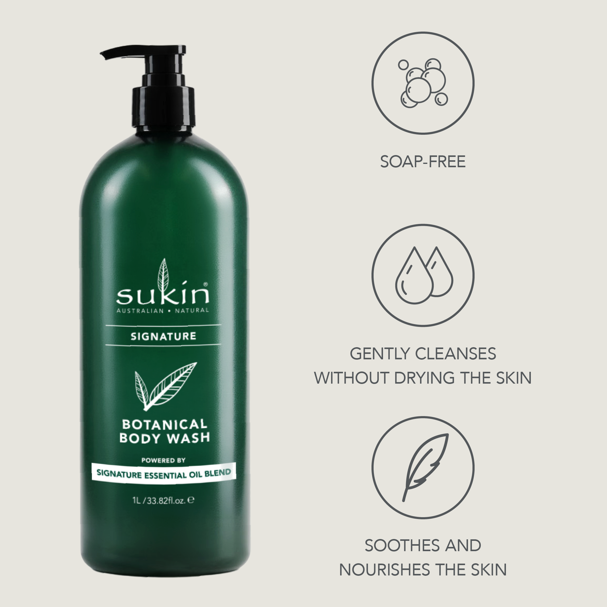 Sukin Botanical Body Wash 1L [Limited Edition]