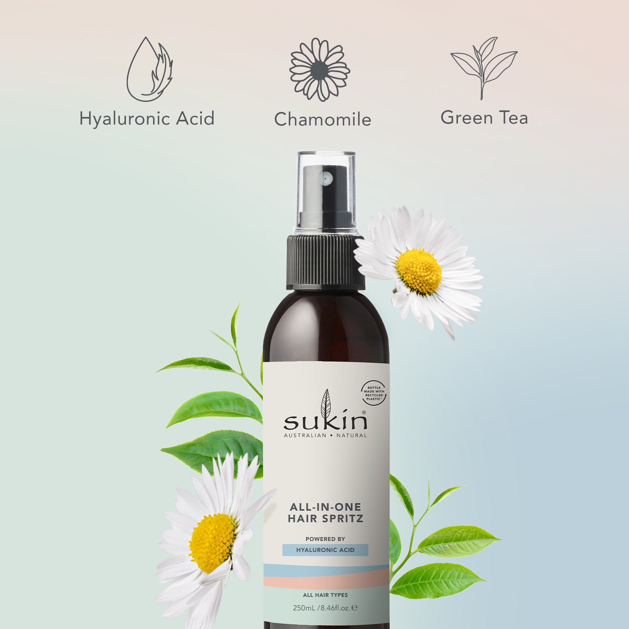 SUKIN ALL-IN-ONE HAIR SPRITZ 250mL