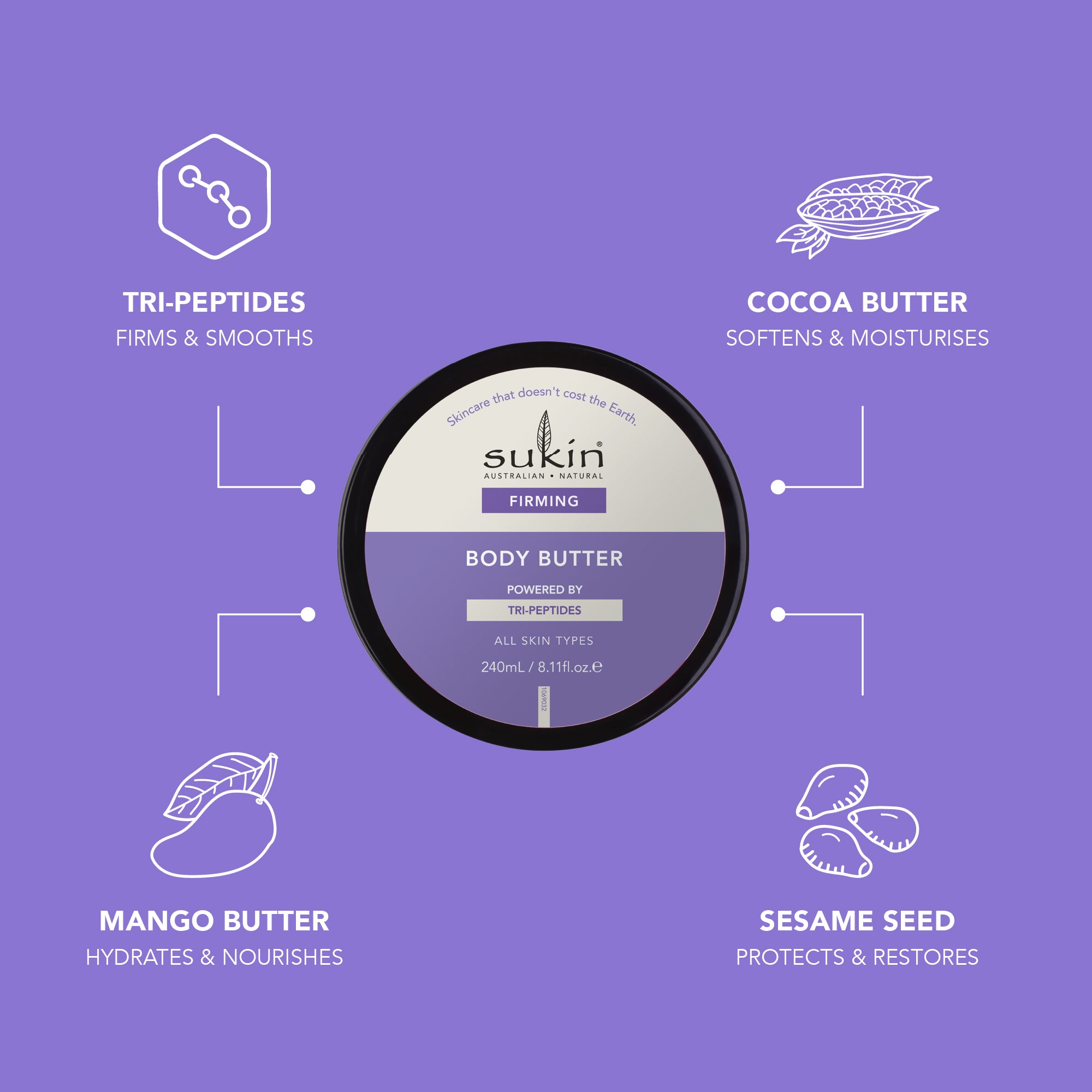 SUKIN FIRMING BODY BUTTER | 240ML
