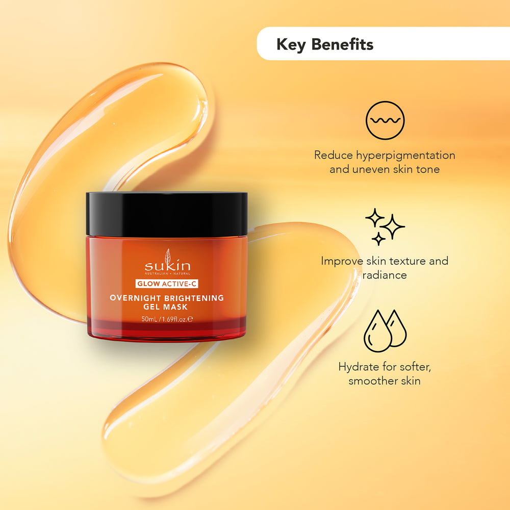 GLOW ACTIVE-C OVERNIGHT BRIGHTENING GEL MASK | 50ML