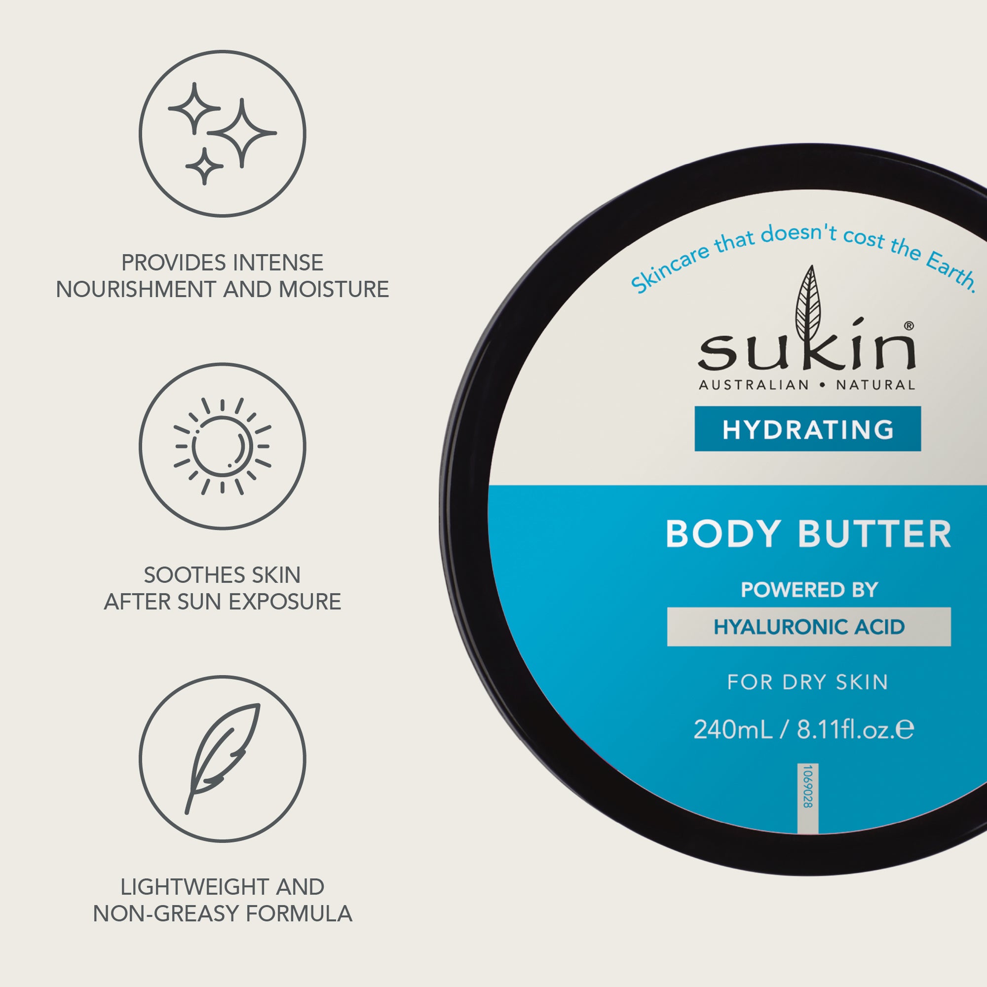 SUKIN HYDRATING BODY BUTTER | 240ML