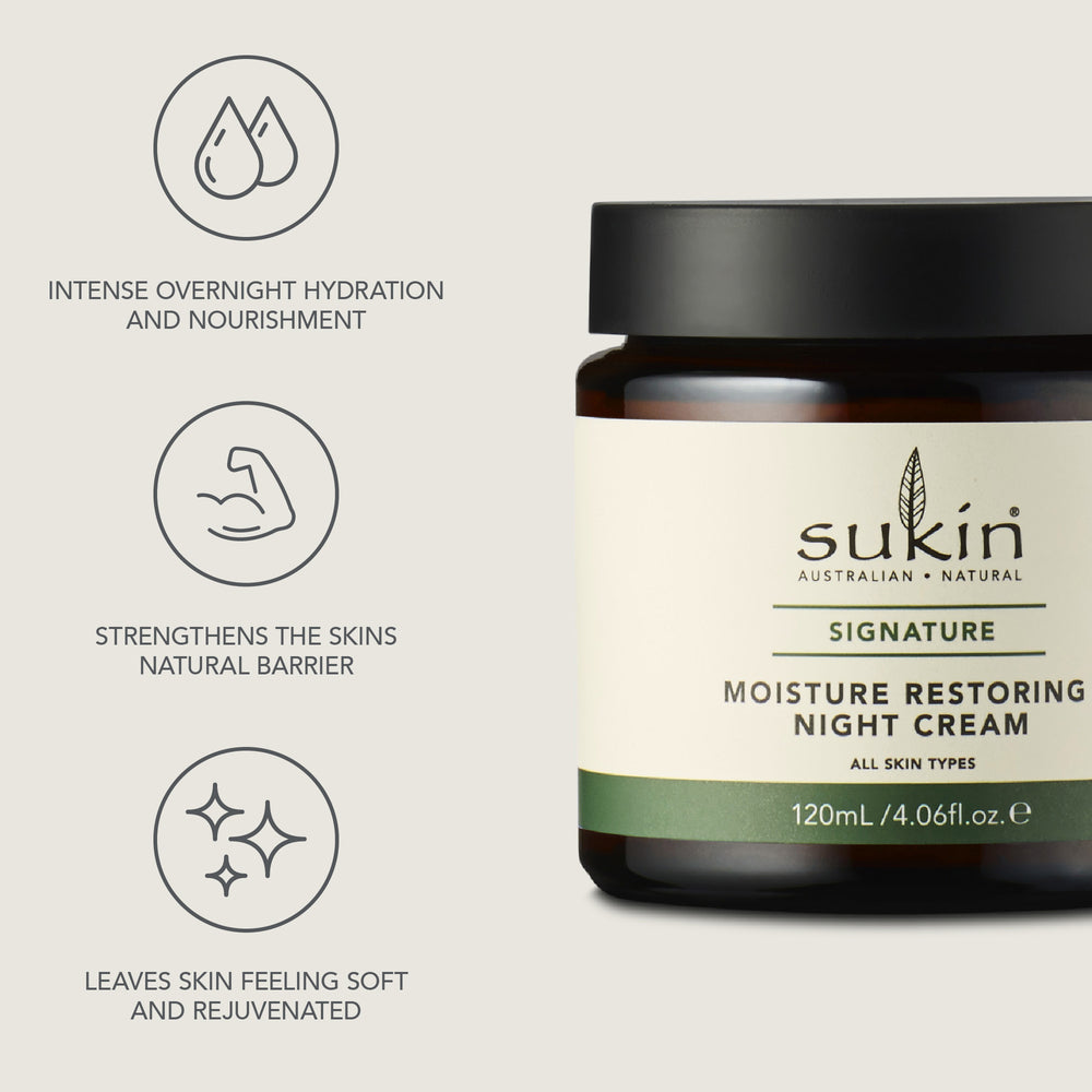 MOISTURE RESTORING NIGHT CREAM | SIGNATURE | 120 mL - Sukin Naturals