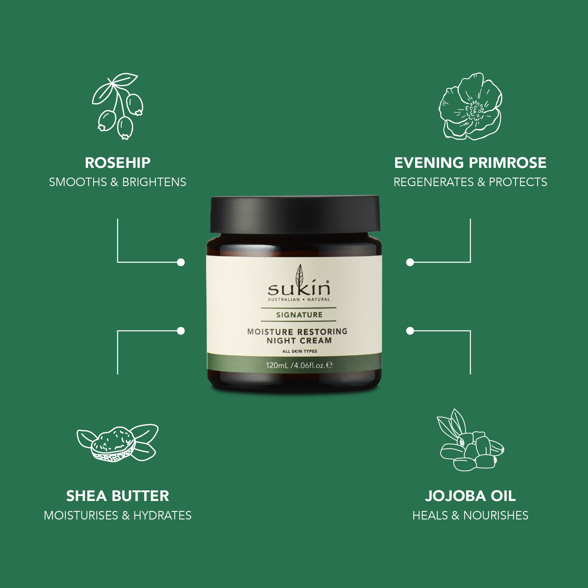 MOISTURE RESTORING NIGHT CREAM | SIGNATURE | 120 mL