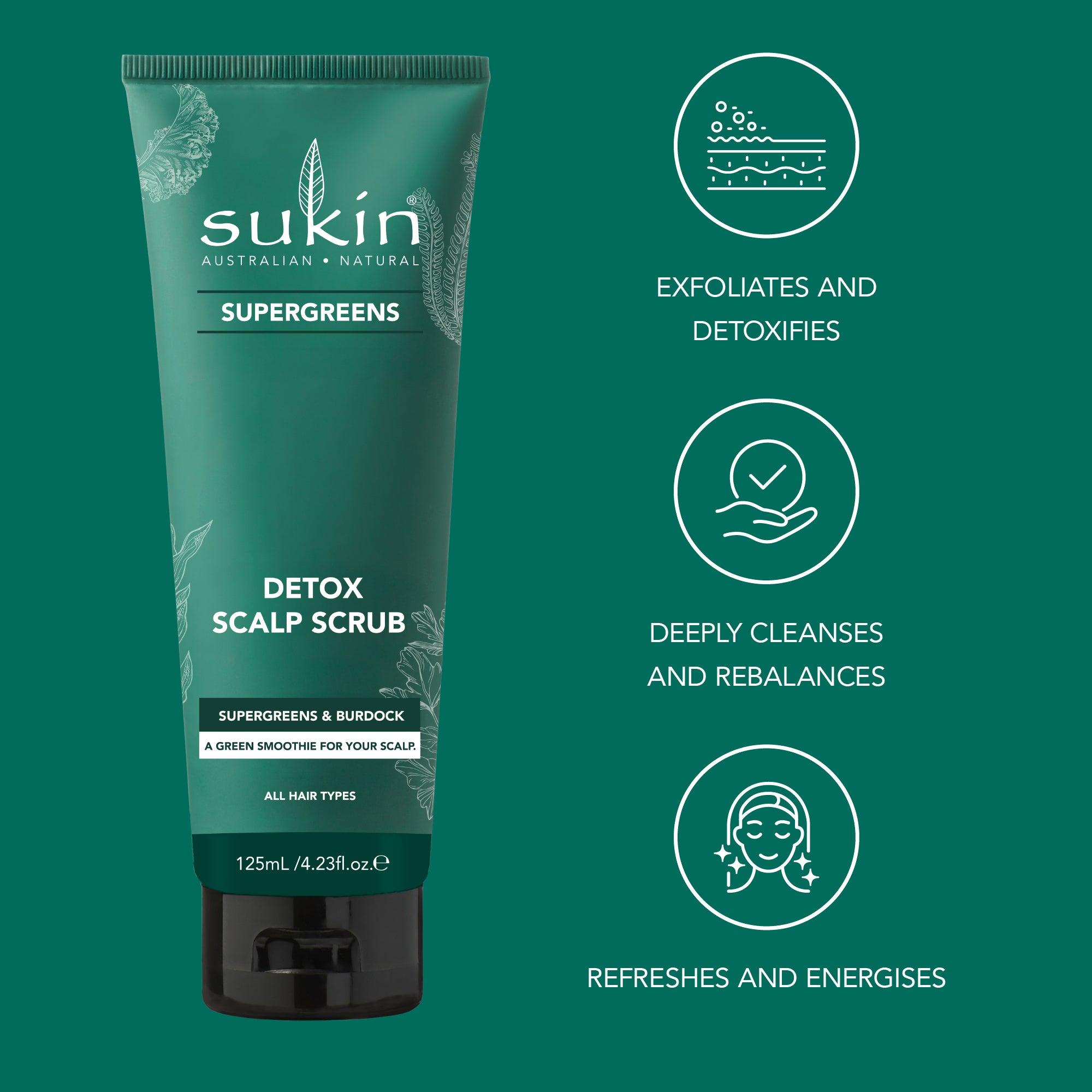 Super Greens Detox Scalp Scrub 125mL