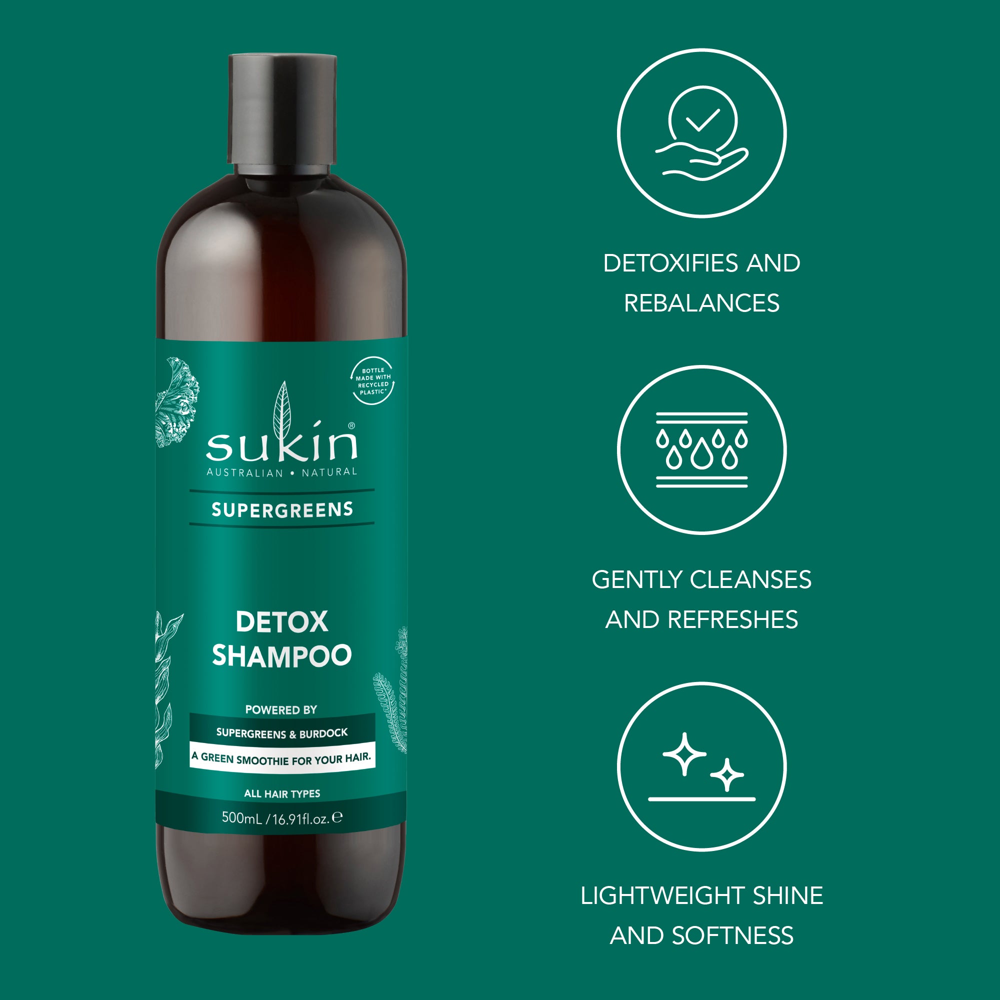 Super Greens Detox Shampoo 500mL