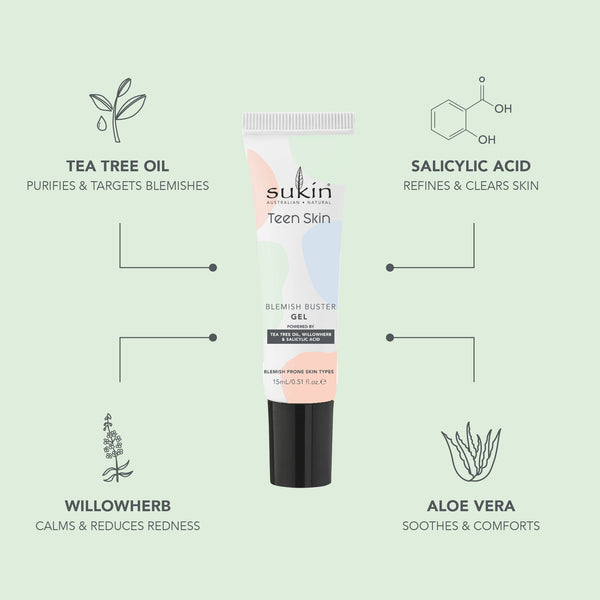 SUKIN TEEN SKIN BLEMISH BUSTER GEL 15ML