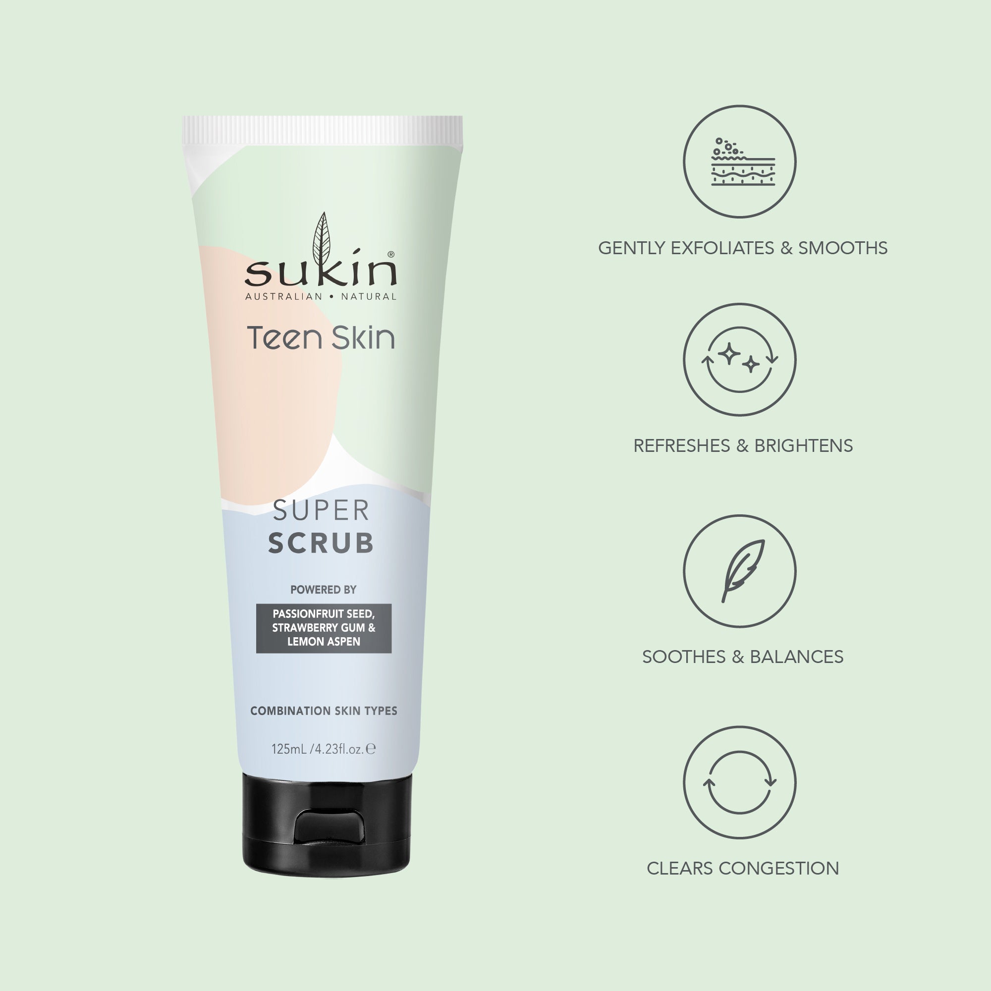 SUKIN TEEN SKIN SUPER SCRUB 125ML