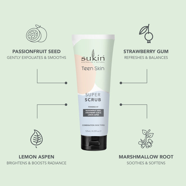 SUKIN TEEN SKIN SUPER SCRUB 125ML