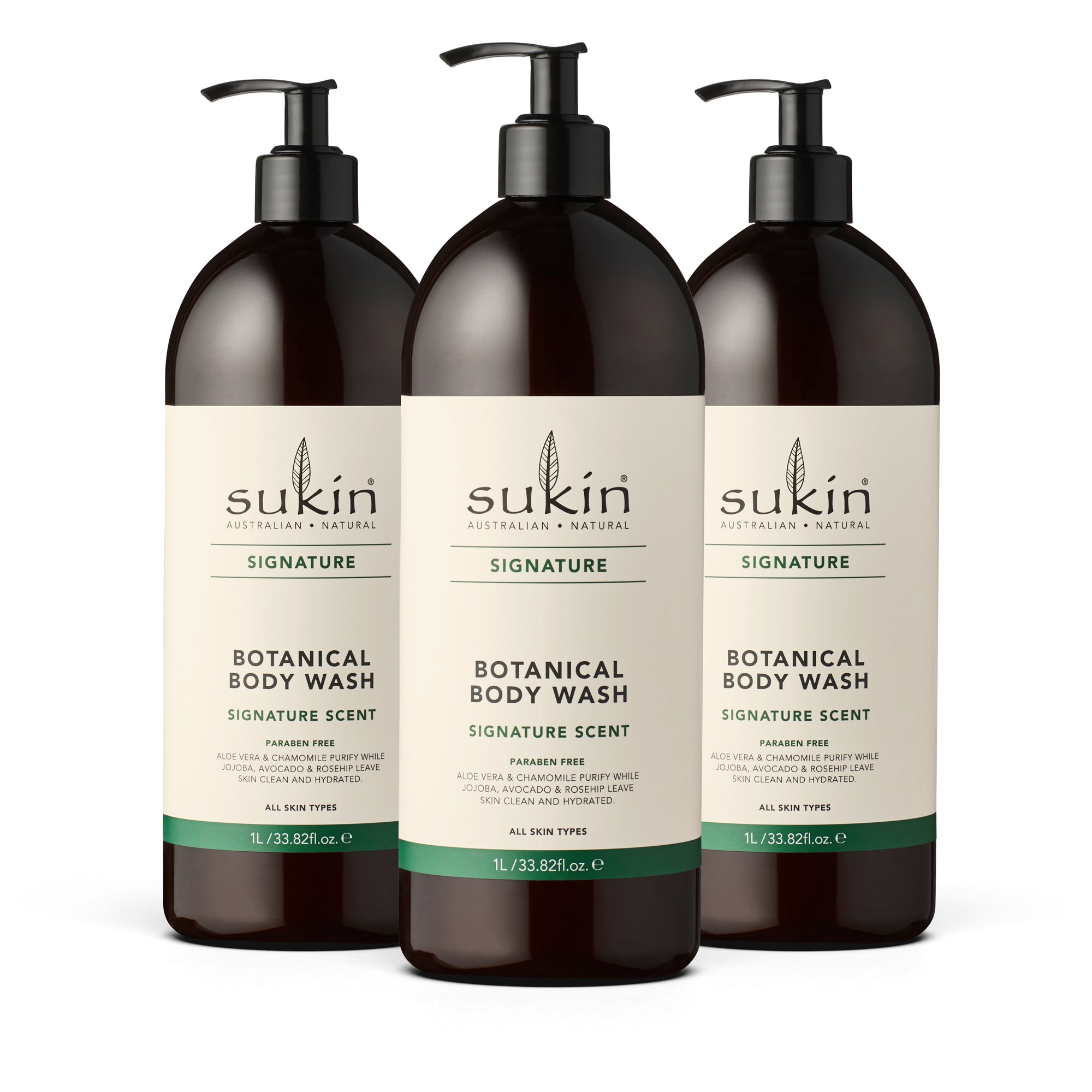 BOTANICAL BODY WASH | SIGNATURE | 1 LITRE | BUNDLE | 3 PACK