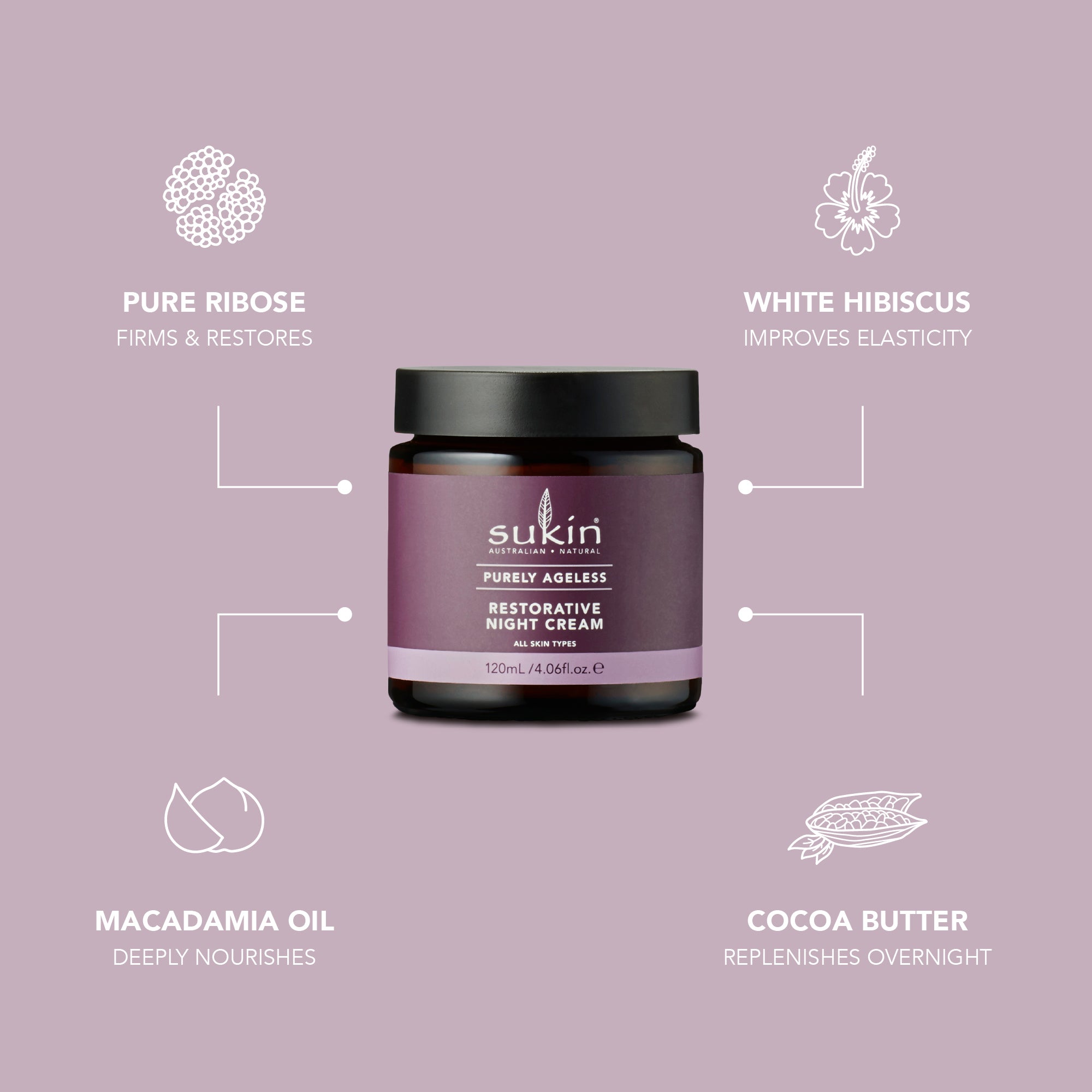 RESTORATIVE NIGHT CREAM | PURELY AGELESS | 120 mL