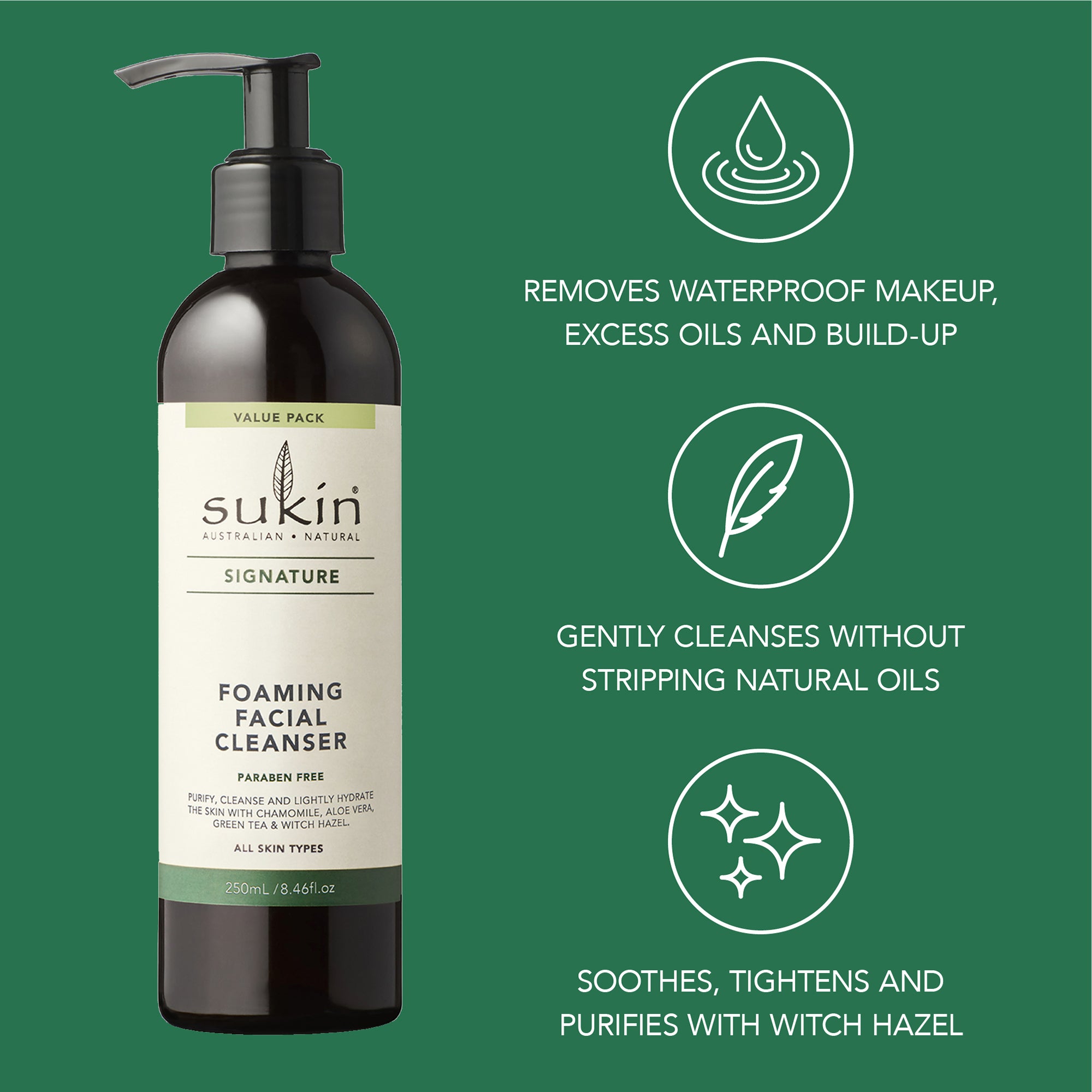 FOAMING FACIAL CLEANSER PUMP | SIGNATURE | 250 mL