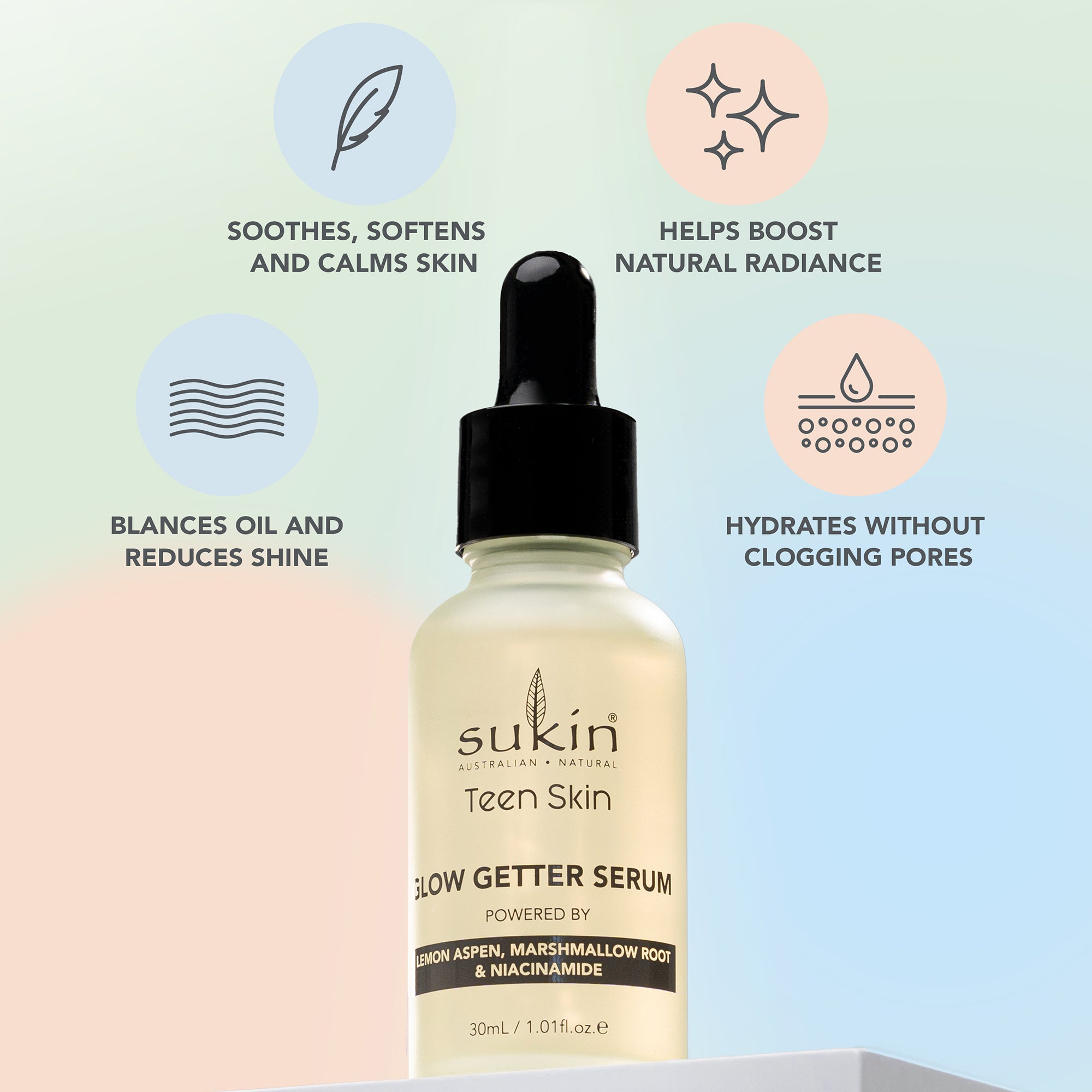 SUKIN TEEN SKIN GLOW GETTER SERUM | 30ML