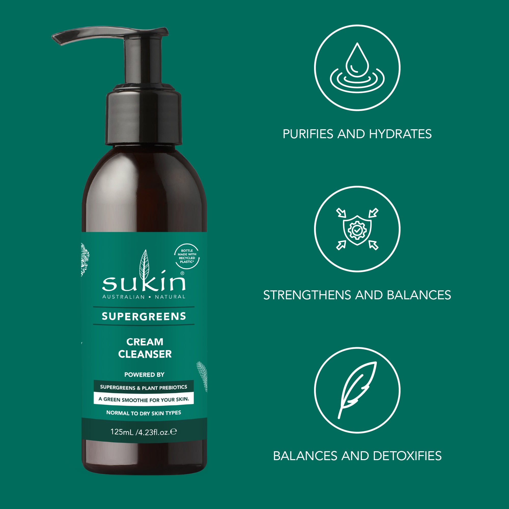 Super Greens Foaming Facial Cleanser 125mL