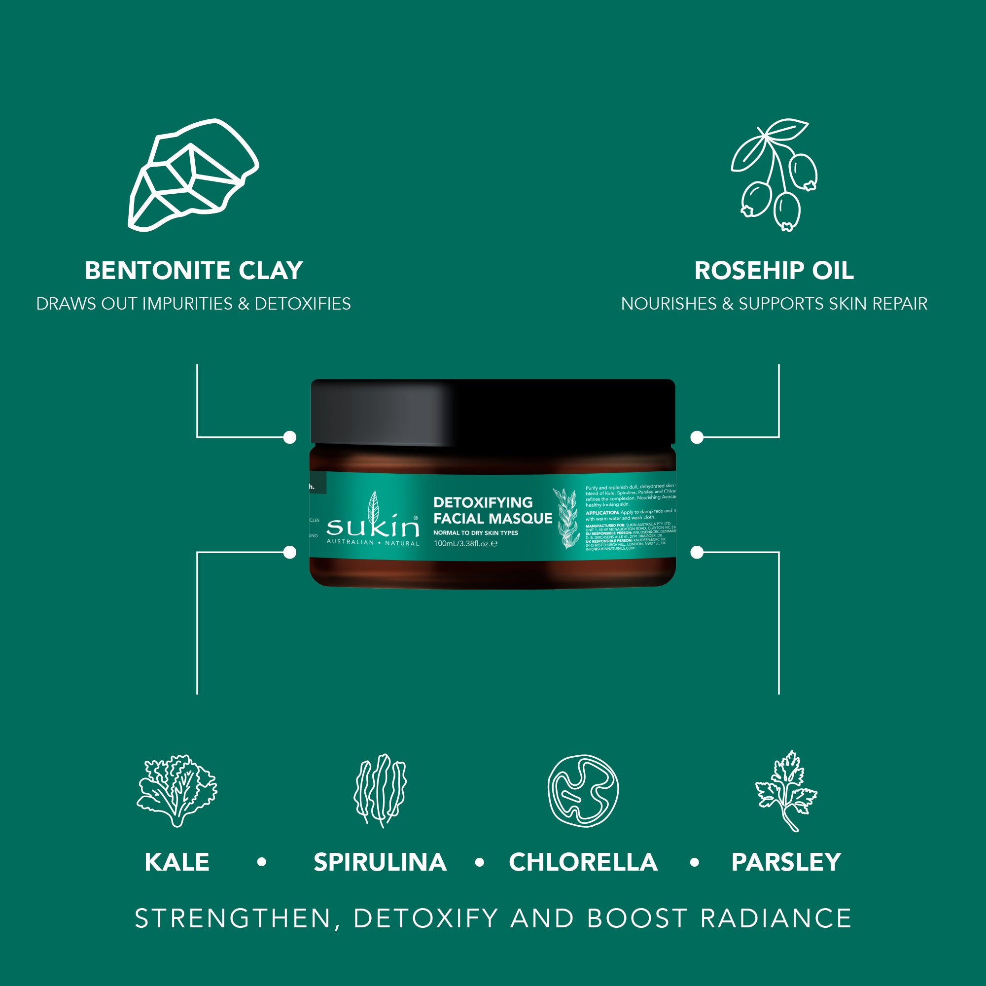 Super Greens Detoxifying Facial Masuqe 100mL