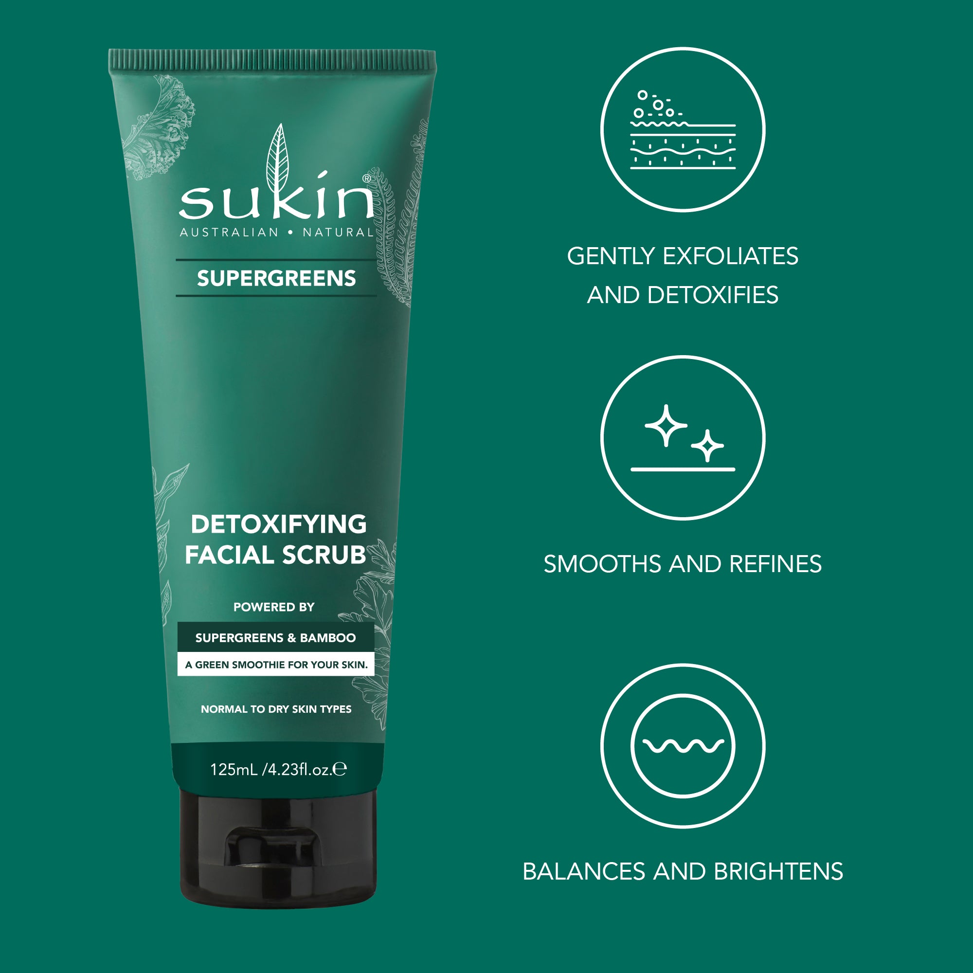 Super Greens Detoxifying Facial Scrub 125 mL