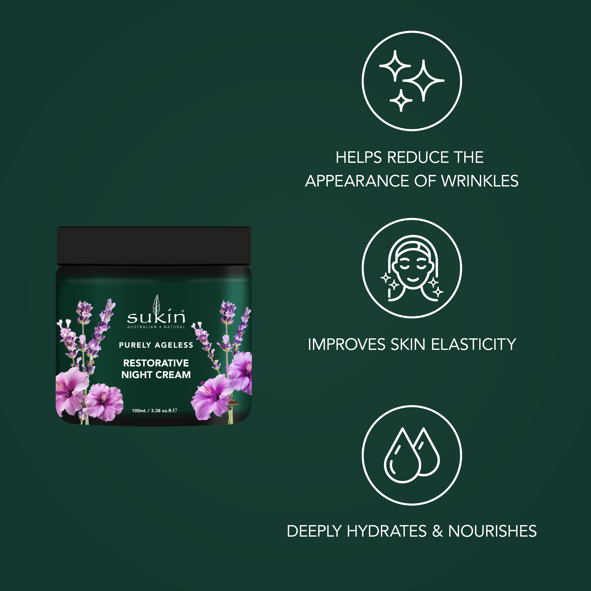 PURELY AGELESS RESTORATIVE NIGHT CREAM 100ML | LIMITED EDITION