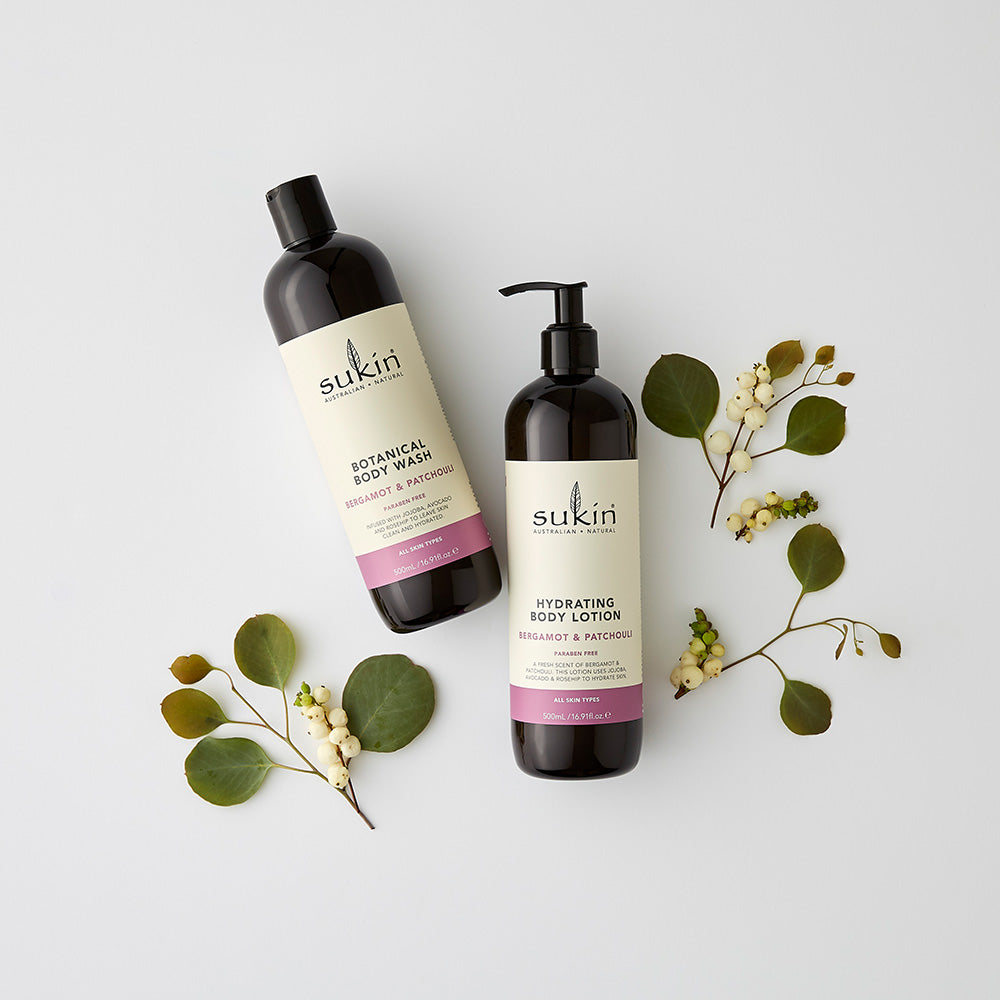 BOTANICAL BODY WASH | BERGAMOT &amp; PATCHOULI | 500 mL