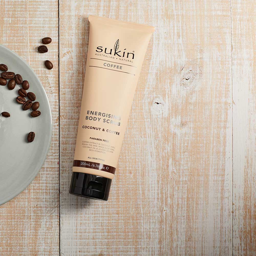 Sukin Natural Energizing Body Scrub | Coffee &amp; Coconut 200ml