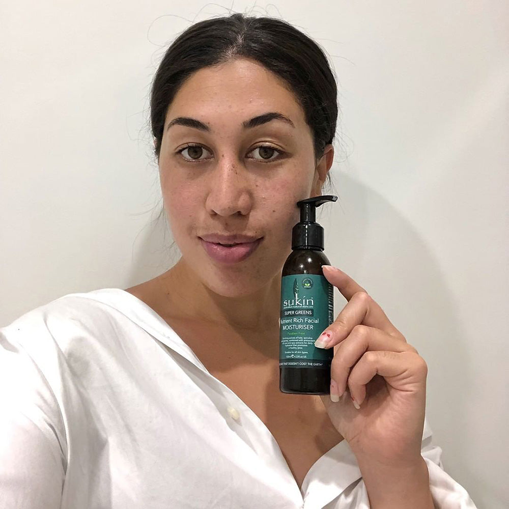 Sukin Natural Nutrient Rich Facial Moisturiser | Super Greens 125ml